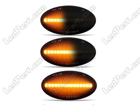 Verlichting van de dynamische LED zijknipperlichten voor Mini Cabriolet II (R52) - Zwarte versie