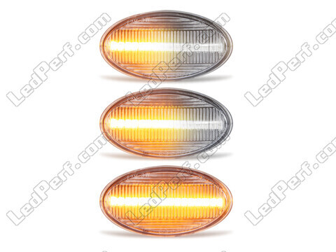 Verlichting van de sequentiële LED zijknipperlichten voor Mini Cabriolet II (R52) - Transparante versie