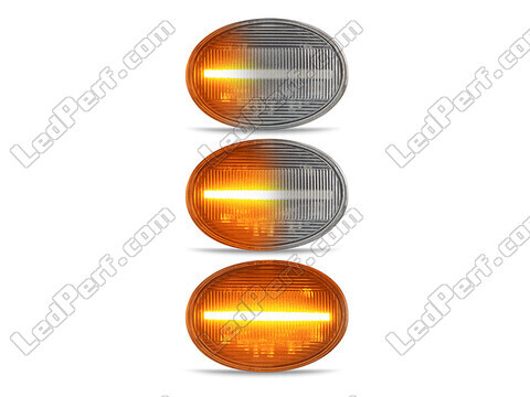 Verlichting van de sequentiële LED zijknipperlichten voor Mini Cabriolet III (R57) - Transparante versie