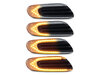 Verlichting van de sequentiële LED zijknipperlichten voor Mini Cabriolet IV (F57) - Transparante versie