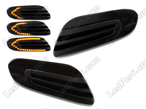 Dynamische LED zijknipperlichten voor Mini Cabriolet IV (F57) - Gerookte zwarte versie