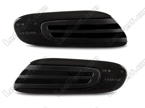 Vooraanzicht van de dynamische LED zijknipperlichten voor Mini Cabriolet IV (F57) - Gerookte zwarte kleur