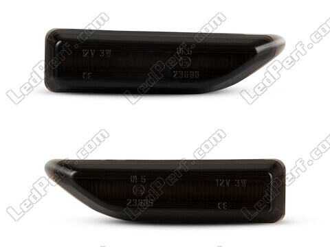 Vooraanzicht van de dynamische LED zijknipperlichten voor Mini Countryman II (F60) - Gerookte zwarte kleur