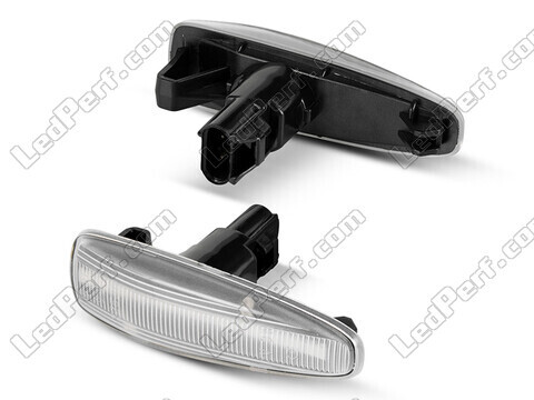 Zijaanzicht van de sequentiële LED zijknipperlichten voor Mitsubishi Pajero IV - Transparante versie