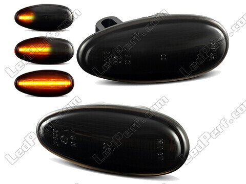 Dynamische LED zijknipperlichten voor Mitsubishi Pajero sport 1 - Gerookte zwarte versie