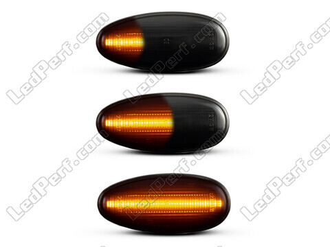 Verlichting van de dynamische LED zijknipperlichten voor Mitsubishi Pajero sport 1 - Zwarte versie