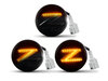 Verlichting van de dynamische LED zijknipperlichten voor Nissan 370Z - Zwarte versie
