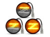 Verlichting van de sequentiële LED zijknipperlichten voor Nissan 370Z - Transparante versie