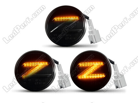 Verlichting van de dynamische LED zijknipperlichten voor Nissan 370Z - Zwarte versie