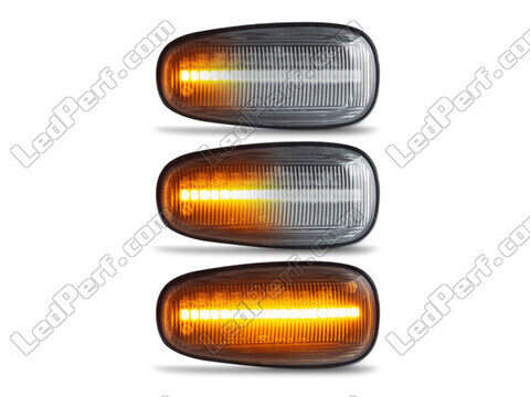 Verlichting van de sequentiële LED zijknipperlichten voor Opel Astra G - Transparante versie