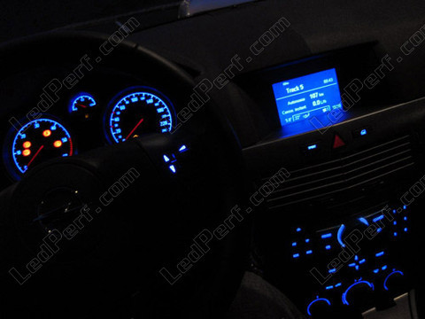 Led dashboard blauw Opel Astra H