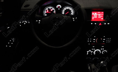 Led dashboard wit en rood Opel Astra H