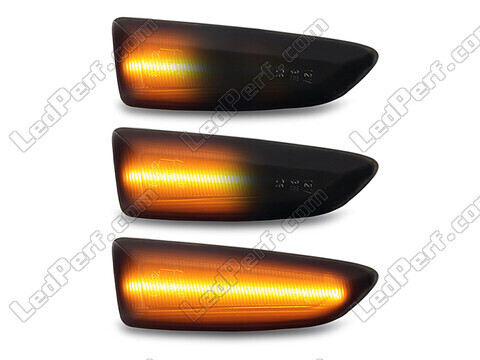 Verlichting van de dynamische LED zijknipperlichten voor Opel Insignia B - Zwarte versie