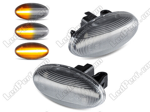 Sequentiële LED zijknipperlichten voor Peugeot 1007 - Heldere versie