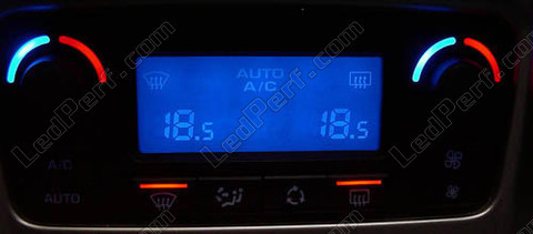 Led blauw airconditioning bi-zone Peugeot 207