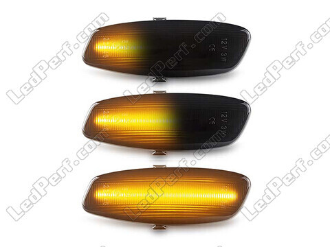 Verlichting van de dynamische LED zijknipperlichten voor Peugeot 3008 - Zwarte versie