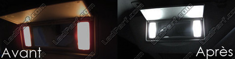 Ledlamp bij spiegel op de zonneklep Peugeot 3008