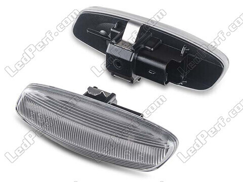 Zijaanzicht van de sequentiële LED zijknipperlichten voor Peugeot RCZ - Transparante versie