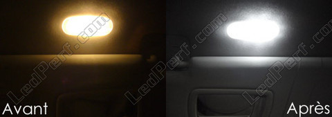 Ledlamp bij spiegel op de zonneklep Renault Scenic 3