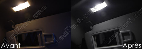 Ledlamp bij spiegel op de zonneklep Seat Leon 3