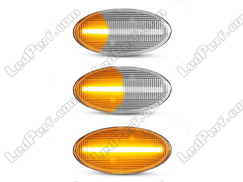 Verlichting van de sequentiële LED zijknipperlichten voor Subaru Forester III - Transparante versie