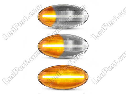 Verlichting van de sequentiële LED zijknipperlichten voor Subaru Impreza GD/GG - Transparante versie