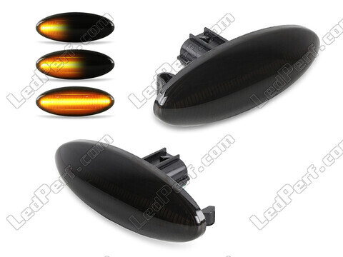 Dynamische LED zijknipperlichten voor Toyota Aygo - Gerookte zwarte versie