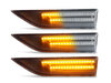 Verlichting van de sequentiële LED zijknipperlichten voor Volkswagen Caddy IV - Transparante versie