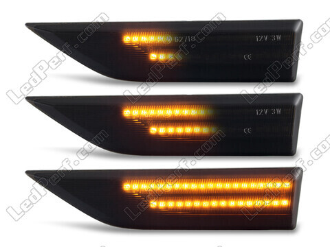 Verlichting van de dynamische LED zijknipperlichten voor Volkswagen Caddy IV - Zwarte versie