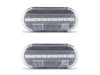 Vooraanzicht van de sequentiële LED zijknipperlichten voor Volkswagen Passat B5 - Transparante kleur