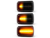 Verlichting van de dynamische LED zijknipperlichten voor Volvo S40 - Zwarte versie