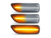 Verlichting van de sequentiële LED zijknipperlichten voor Volvo S60 D5 - Transparante versie