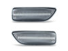 Vooraanzicht van de sequentiële LED zijknipperlichten voor Volvo S60 D5 - Transparante kleur