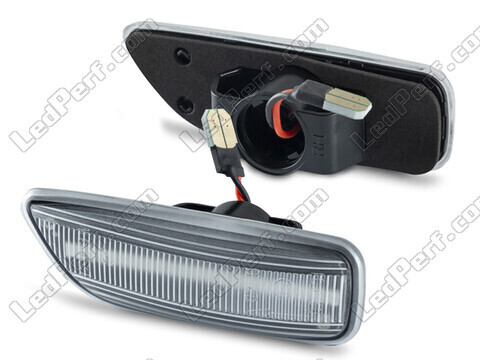 Zijaanzicht van de sequentiële LED zijknipperlichten voor Volvo S60 D5 - Transparante versie