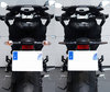 Vergelijking voor en na het overstappen op sequentiële LED knipperlichten van BMW Motorrad C 400 X
