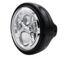 Voorbeeld van koplamp Rond zwart met een chroom LED-optiek van Ducati GT 1000