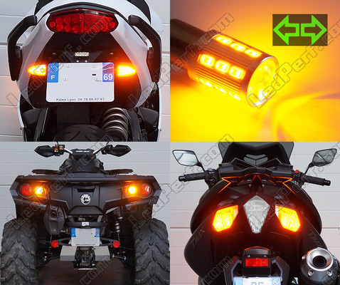 Led Knipperlichten achter Harley-Davidson Super Glide Custom 1450 Tuning