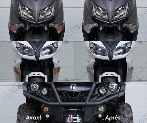 Led Knipperlichten voor Indian Motorcycle Chief blackhawk / dark horse / bomber 1720 (2010 - 2013) voor en achter