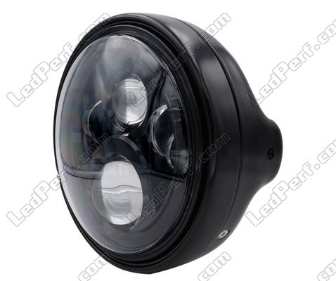 Voorbeeld van Zwarte LED koplamp en Optics voor Moto-Guzzi Bellagio 940