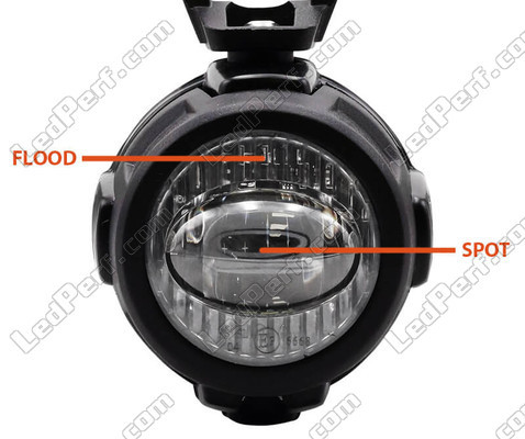 Lensvormige optiek in het midden en strepen aan de uiteinden voor Piaggio MP3 250