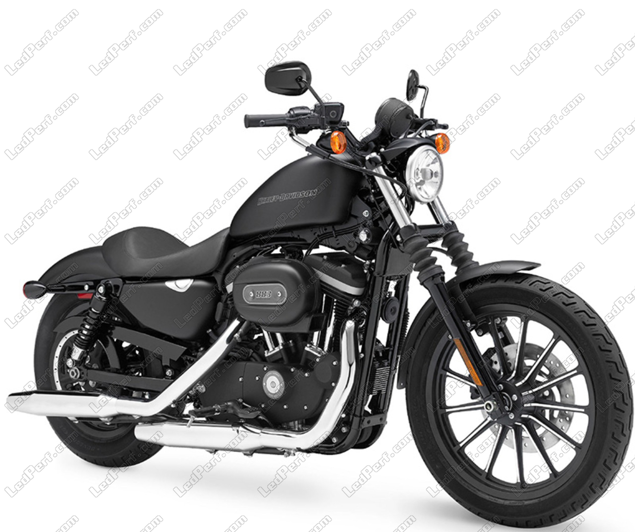 gloeilamp koud Maak los Rond LED-koplamp voor Harley-Davidson Iron 883 (2007 - 2015) - 5 jaar  Garantie