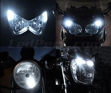 Set stadslichten met leds (wit Xenon) voor Yamaha X-City 250