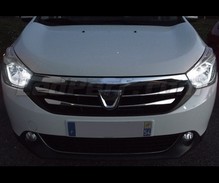 Set stadslichten met leds (wit Xenon) voor Dacia Lodgy
