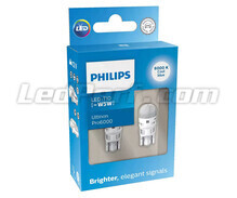 2x W5W LED-lampen Philips Ultinon PRO6000 - 12V - Wit 8000K - 11961XU60X2