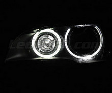 Set angel eyes H8 met leds (zuiver wit 6000K) voor BMW X6 (E71 E72) - Standaard
