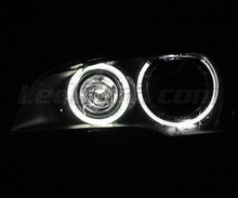 Set angel eyes H8 met leds (zuiver wit 6000K) voor BMW X5 (E70) - Standaard