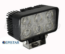 Extra Rechthoek 6 led-koplamp 18 W voor 4X4 - Quad - SSV