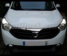 Set dagrijlichten met leds (wit Xenon) voor Dacia Dokker