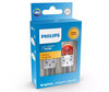 2x ledlampen Philips P21W Ultinon PRO6000 - Oranje - BA15S - 11498AU60X2