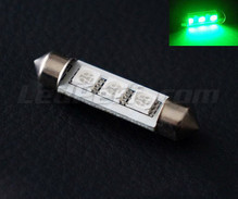 Soffittenlamp LED 42 mm - groen - Resistor boordcomputer C10W